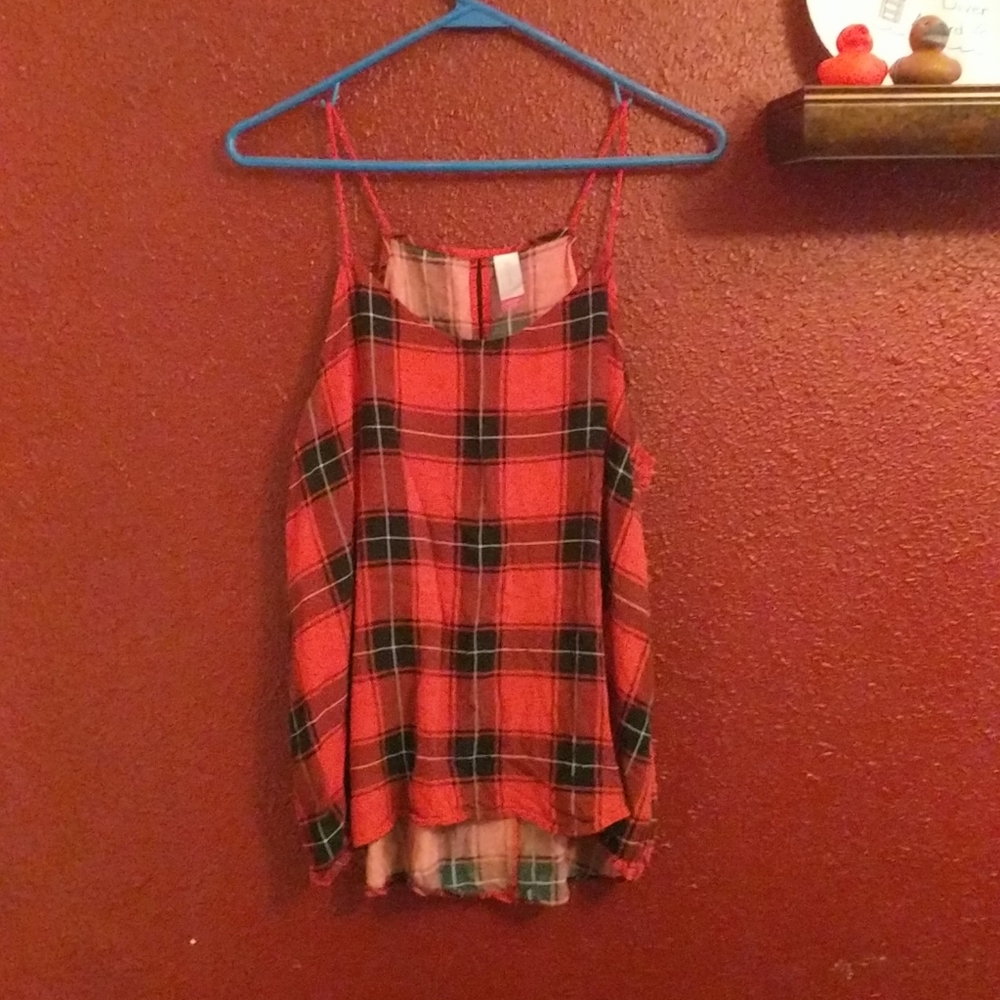 Plaid tank top